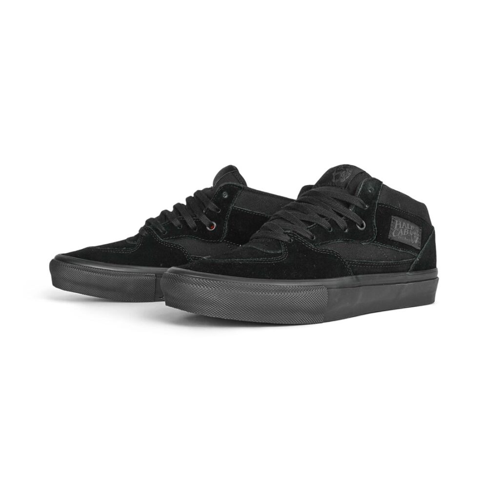 Vans Half Cab Pro Skate Shoes - Black/Black