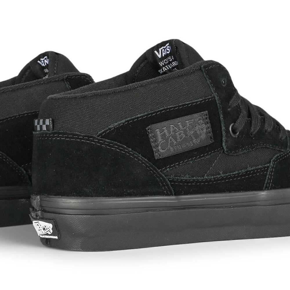 Vans Half Cab Pro Skate Shoes - Black/Black - Supereight
