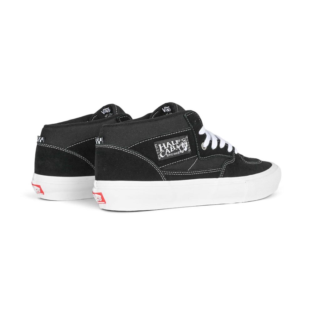 Vans Half Cab Skate Shoes - Black/White
