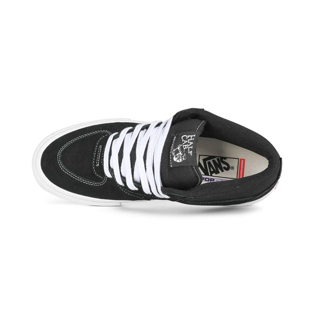 Vans Half Cab Skate Shoes - Black/White