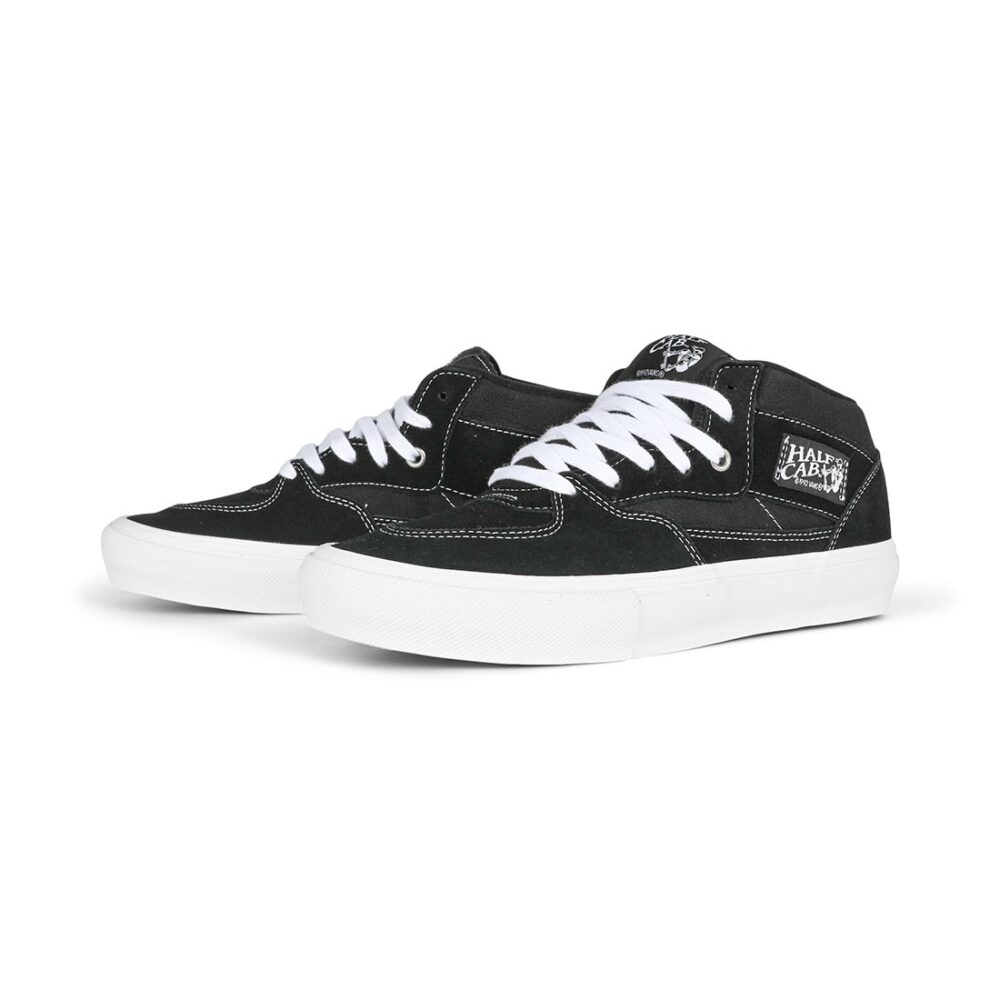 Vans Half Cab Skate Shoes - Black/White