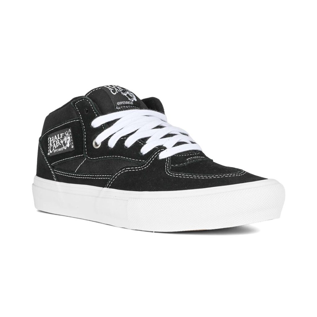 Vans Half Cab Skate Shoes - Black/White