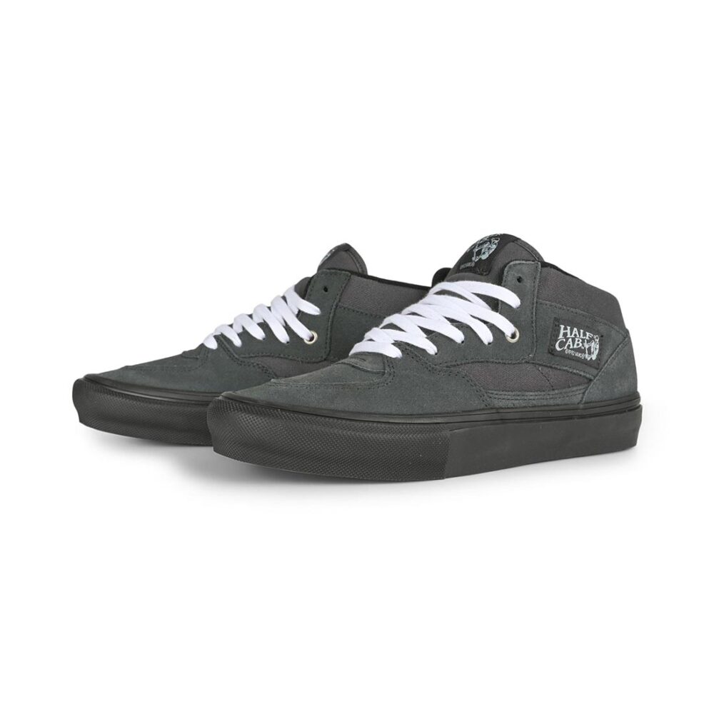 Vans Half Cab Skate Shoes - Charcoal Grey/Black