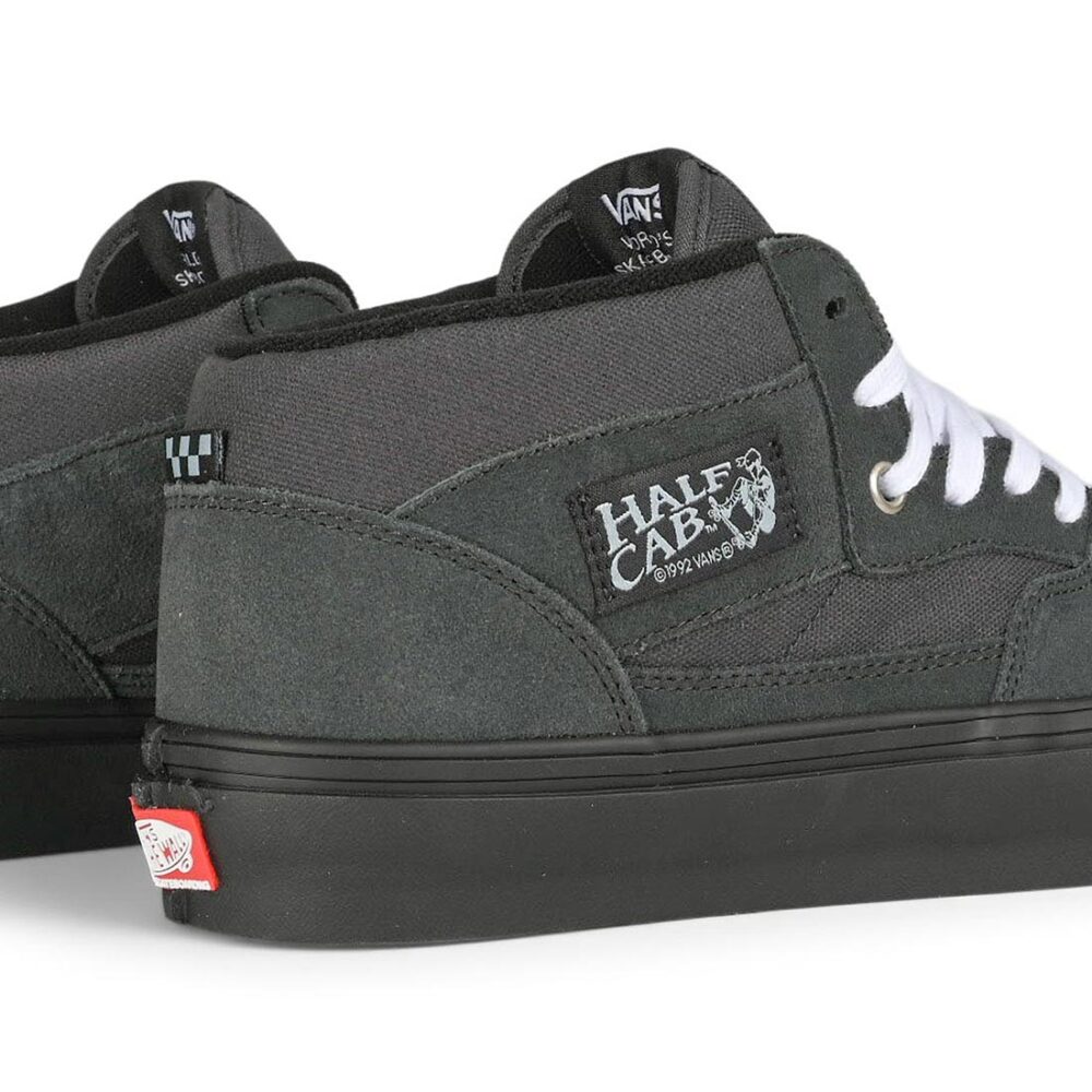 Vans Half Cab Skate Shoes - Charcoal Grey/Black