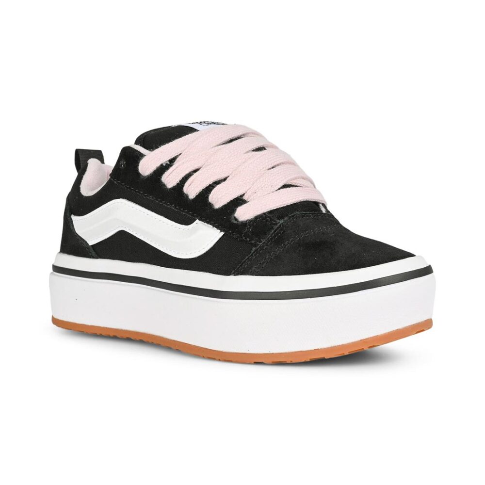 Vans Knu Skool Stacklite Girls Skate Shoes - Black/Pink