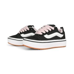 Vans Knu Skool Stacklite Girls Skate Shoes - Black/Pink