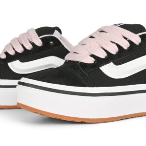 Vans Knu Skool Stacklite Girls Skate Shoes - Black/Pink