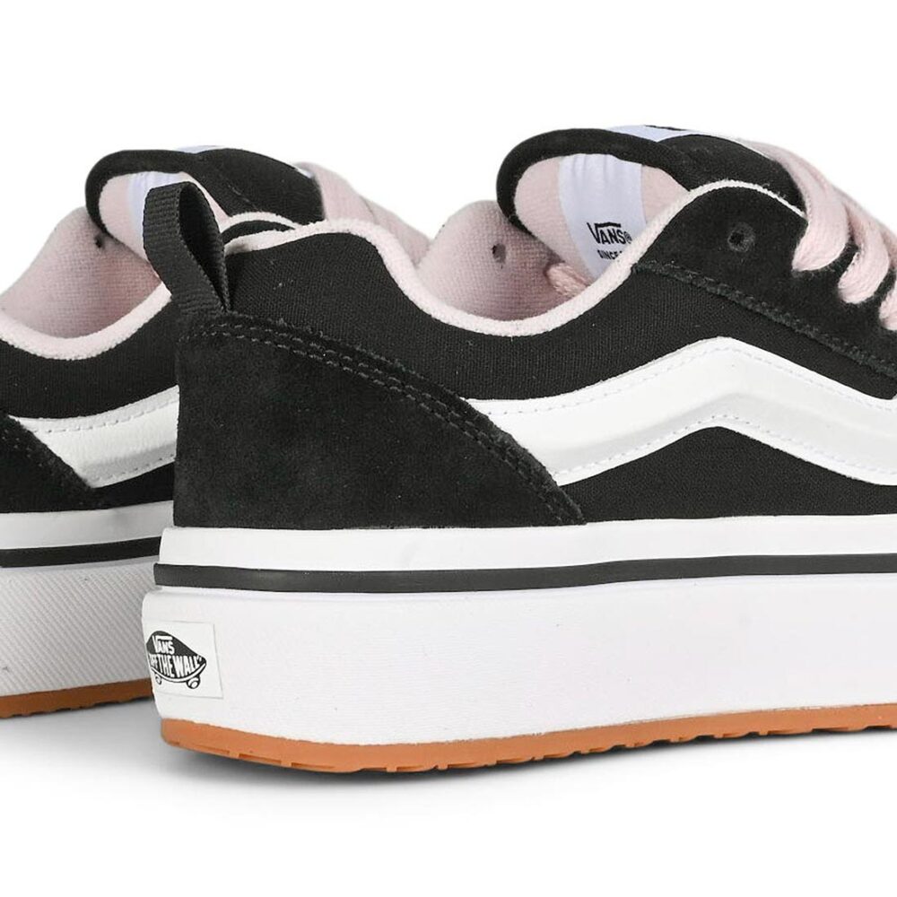 Vans Knu Skool Stacklite Girls Skate Shoes - Black/Pink
