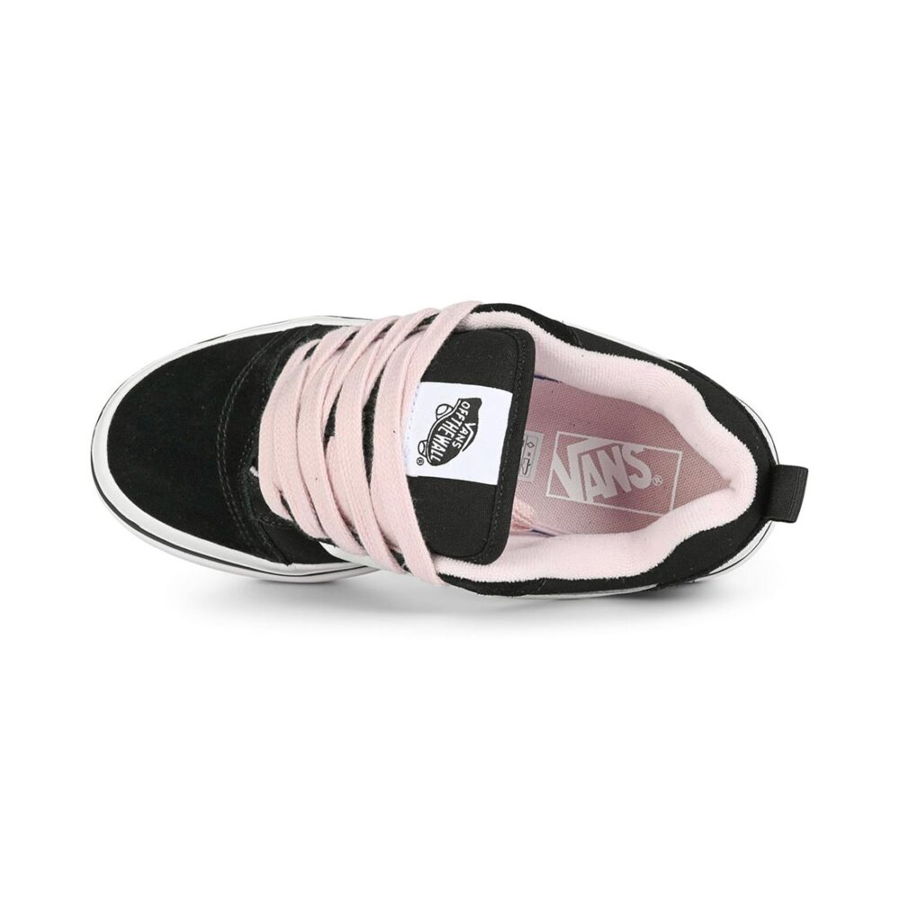 Vans Knu Skool Stacklite Girls Skate Shoes - Black/Pink