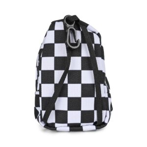 Chrome Mini Buckle Keychain - Black