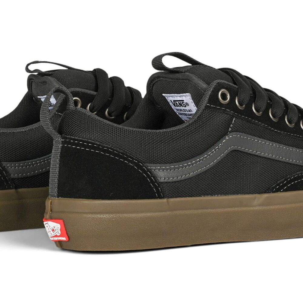 Vans Old Skool 36+ Skate Shoes - Black/Charcoal/Gum