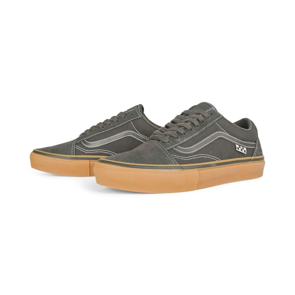 Vans Old Skool Pro Skate Shoes - Faded Black/Gum