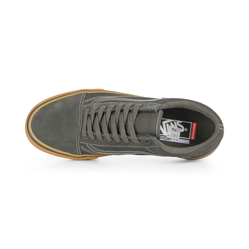 Vans Old Skool Pro Skate Shoes - Faded Black/Gum