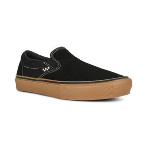 Vans Slip-On Pro Skate Shoes - Black/Gum/White