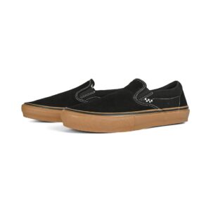Vans Slip-On Pro Skate Shoes - Black/Gum/White