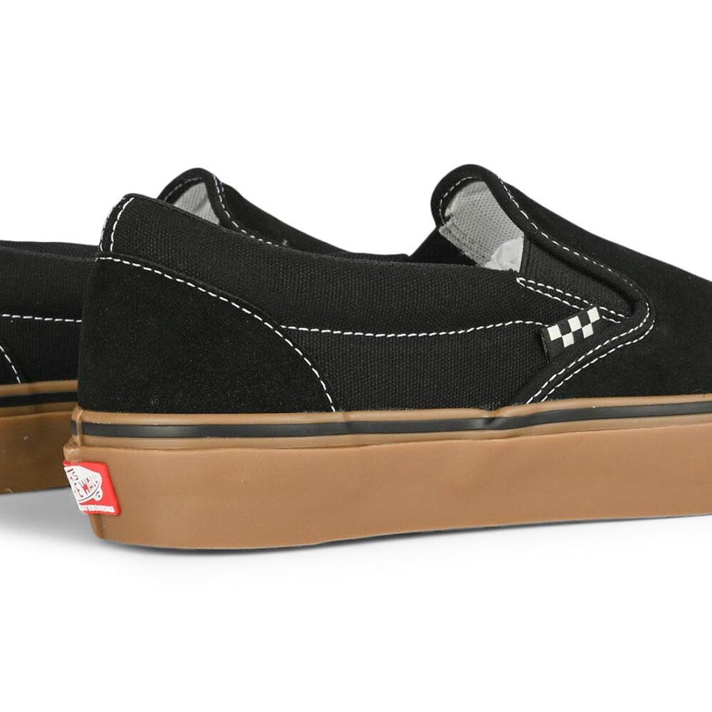 Vans Slip-On Pro Skate Shoes - Black/Gum/White