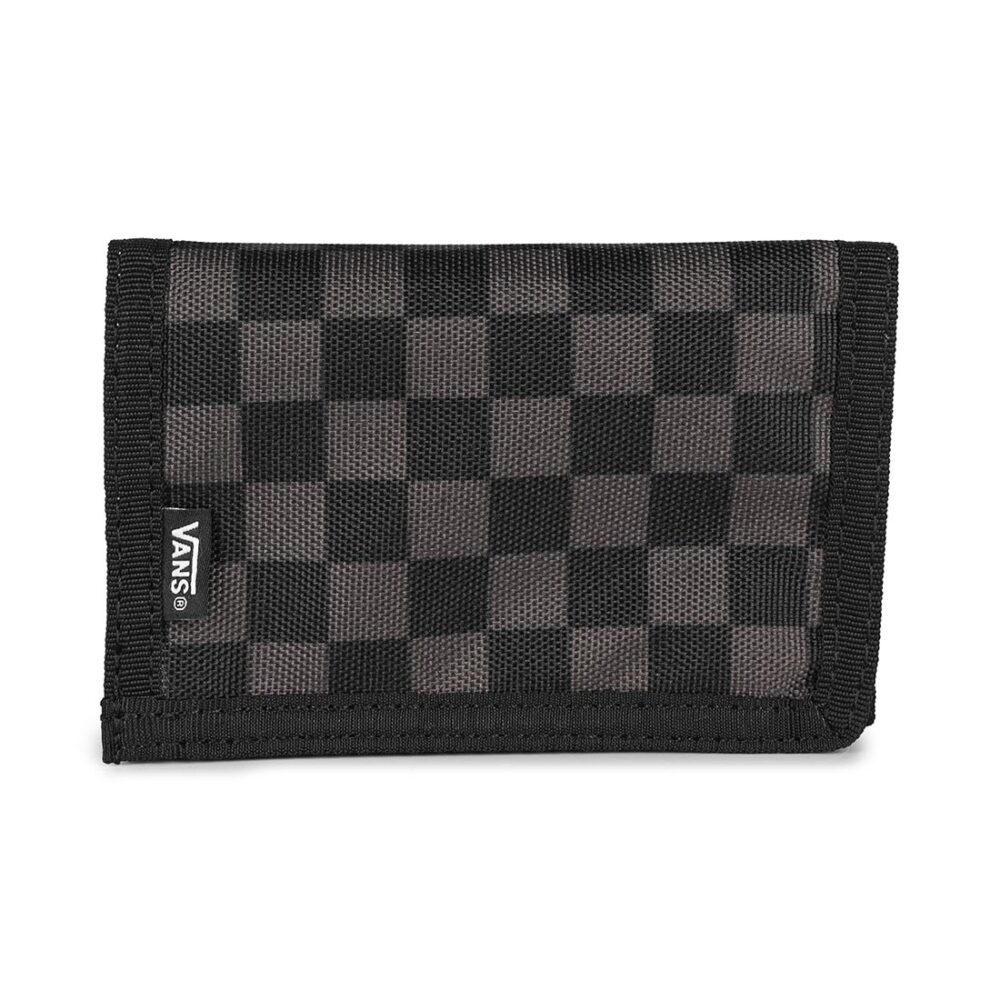 Vans Slipped Trifold Wallet - Black/Charcoal Checkerboard