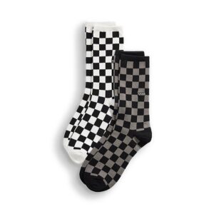 Vans Ticker Crew Socks 2 Pack - Black/White