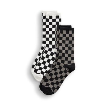 Vans Ticker Crew Socks 2 Pack - Black/White