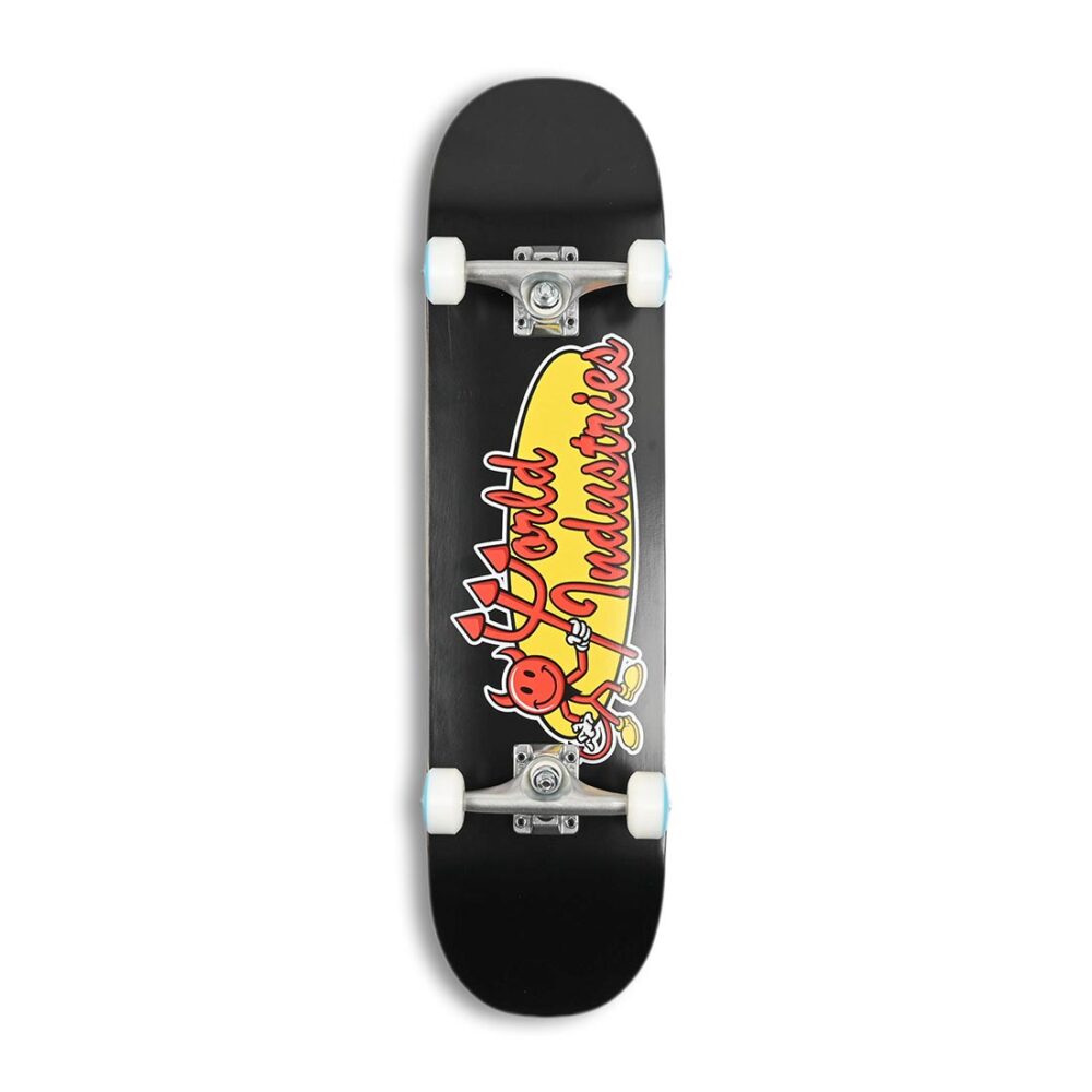 World Industries Oval Logo 8" Complete Skateboard - Black