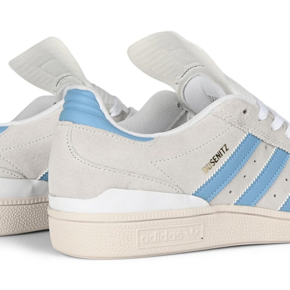 Adidas Busenitz Skate Shoes - Grey/Light Blue/White