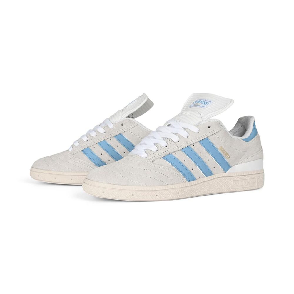 Adidas Busenitz Skate Shoes - Grey/Light Blue/White