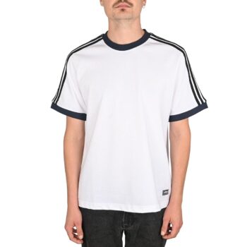 Adidas Skateboarding Ringer S/S T-Shirt - White/Aurora Ink
