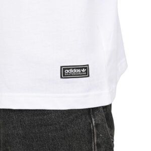 Adidas Skateboarding Ringer S/S T-Shirt - White/Aurora Ink