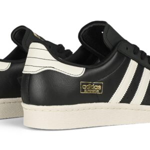 Adidas Superstar 80 ADV Skate Shoes - Black/Cream White/Gold