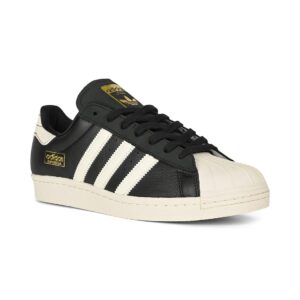 Adidas Superstar 80 ADV Skate Shoes - Black/Cream White/Gold