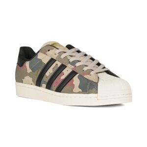 Adidas Superstar ADV Skate Shoes - Khaki/Black/Chalk White