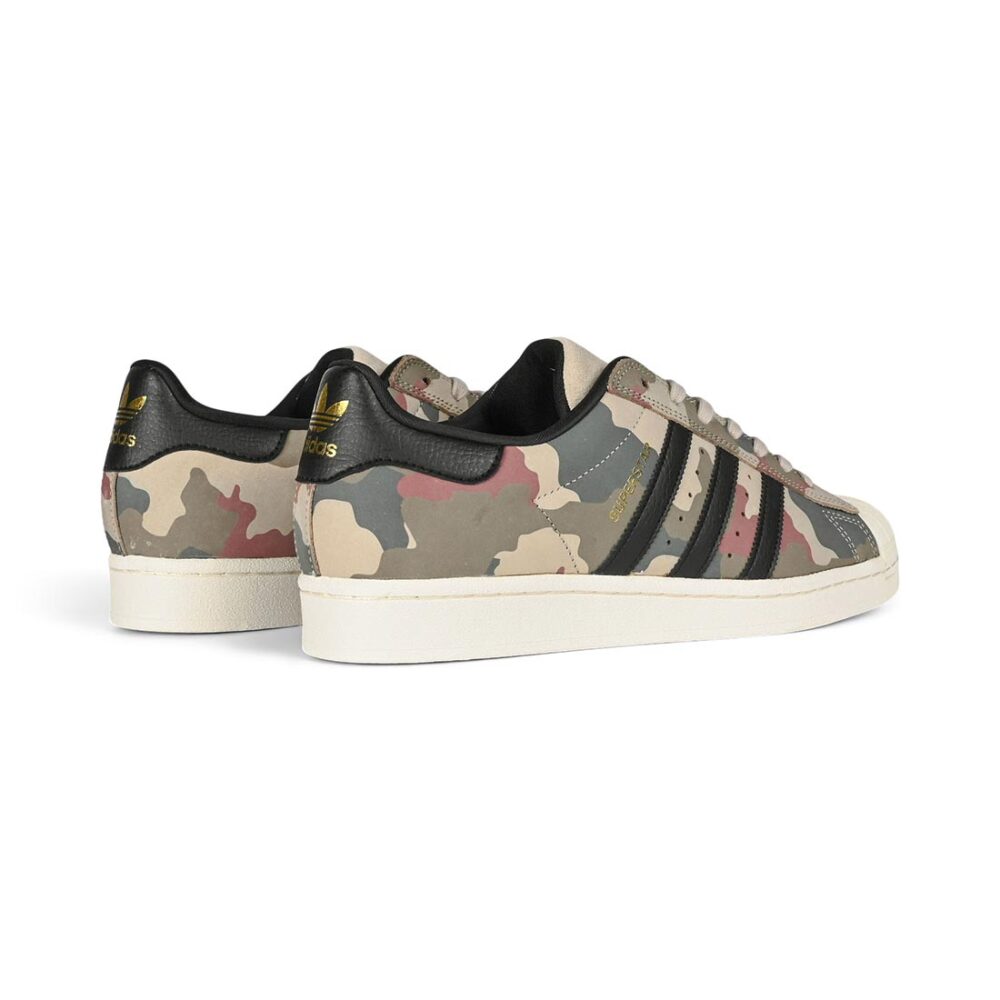 Adidas Superstar ADV Skate Shoes - Khaki/Black/Chalk White