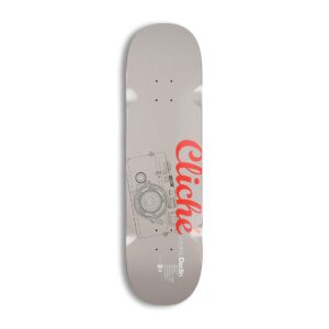 Cliche Jeremie Daclin Camera 8.5" Skateboard Deck - Grey