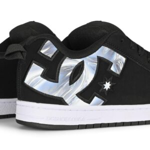 DC Court Graffik Skate Shoes - Black/Blue Jewel