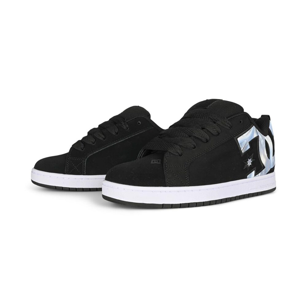 DC Court Graffik Skate Shoes - Black/Blue Jewel