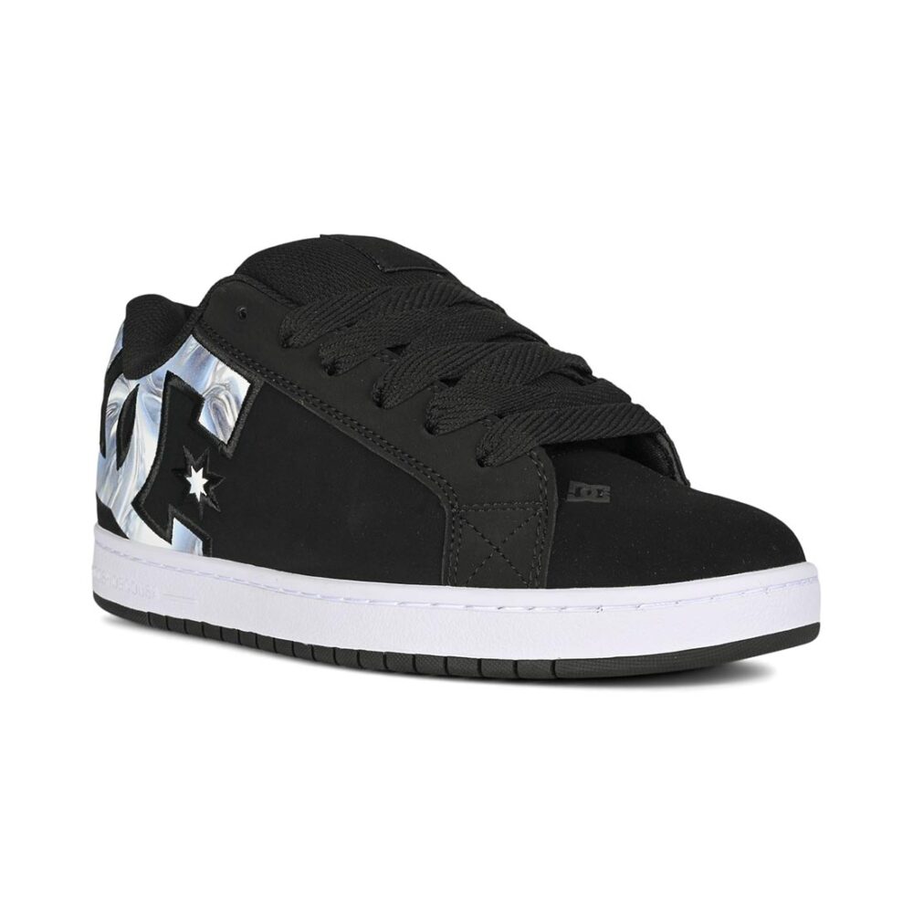 DC Court Graffik Skate Shoes - Black/Blue Jewel