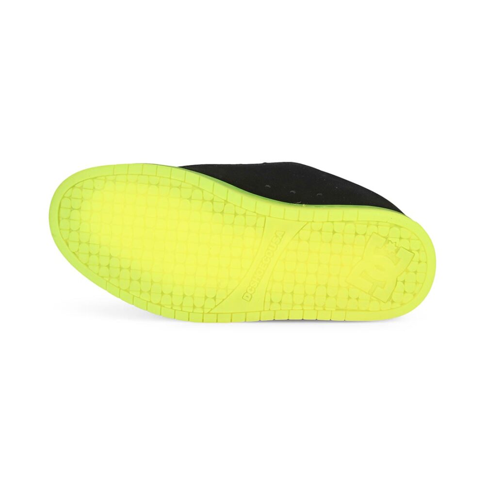DC Court Graffik Skate Shoes - Black/Lime