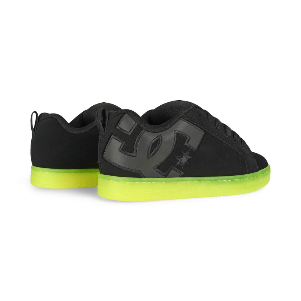 DC Court Graffik Skate Shoes - Black/Lime