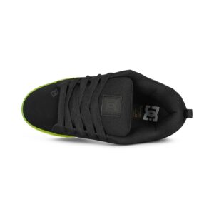 DC Court Graffik Skate Shoes - Black/Lime