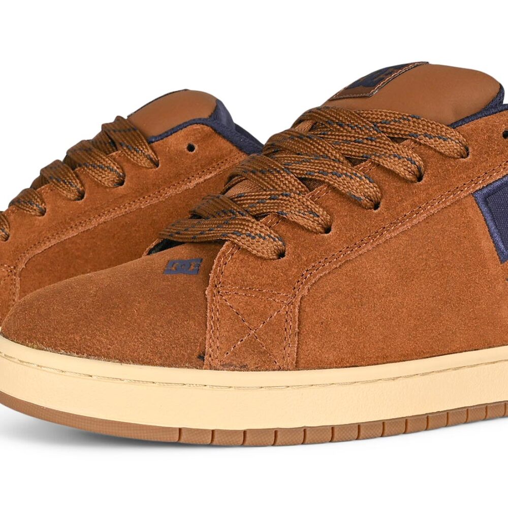 DC Court Graffik Skate Shoes - Brown/Tan/Navy