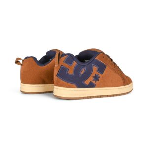 DC Court Graffik Skate Shoes - Brown/Tan/Navy