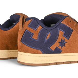 DC Court Graffik Skate Shoes - Brown/Tan/Navy