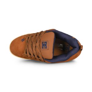 DC Court Graffik Skate Shoes - Brown/Tan/Navy