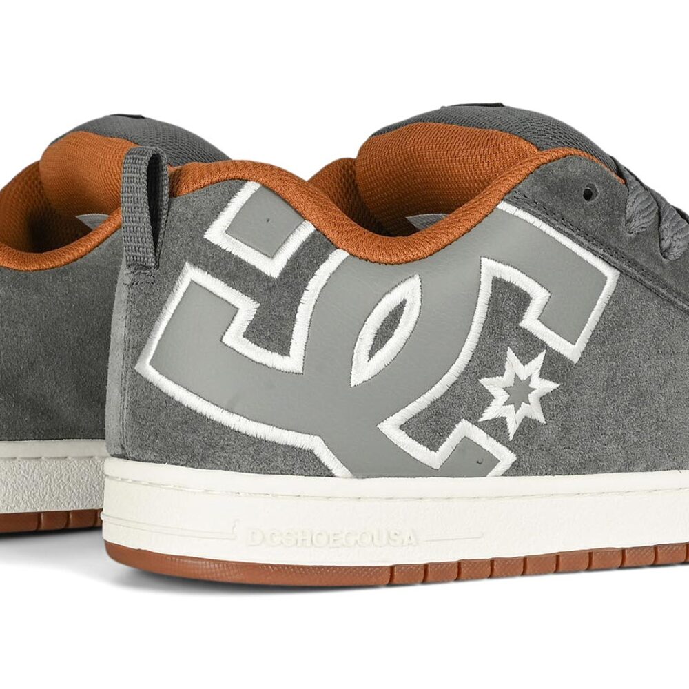 DC Court Graffik Skate Shoes - Grey/Gum