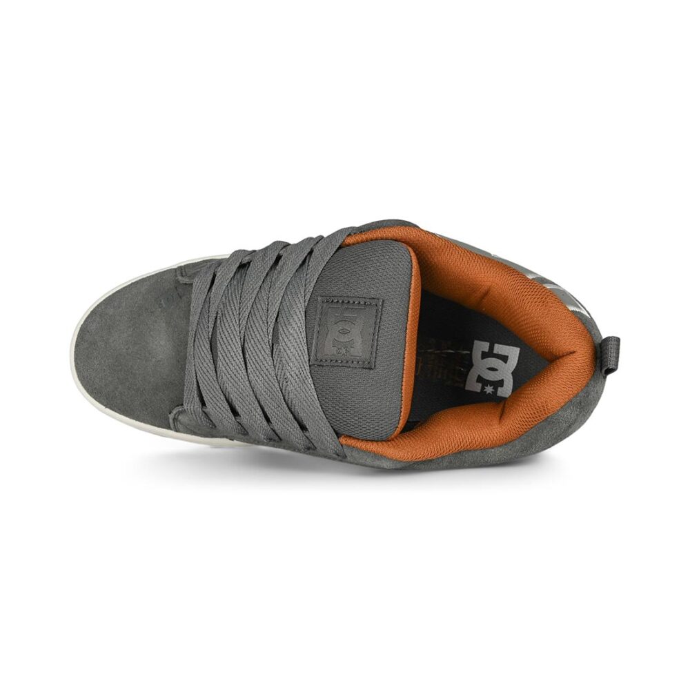 DC Court Graffik Skate Shoes - Grey/Gum