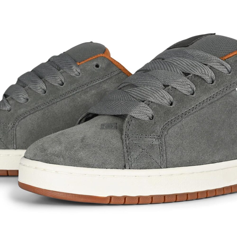 DC Court Graffik Skate Shoes - Grey/Gum