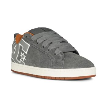 DC Court Graffik Skate Shoes - Grey/Gum
