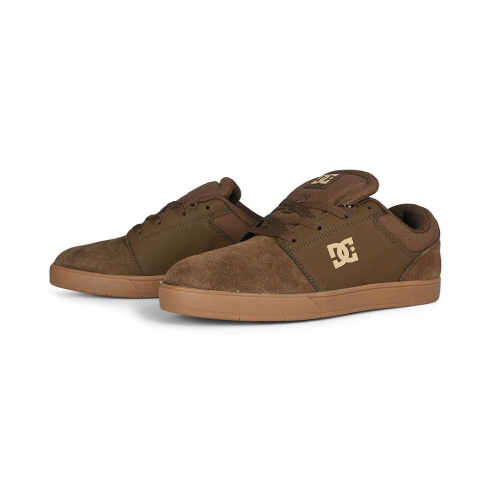 DC Crisis 2 Low Top Skate Shoes - Brown/Gum