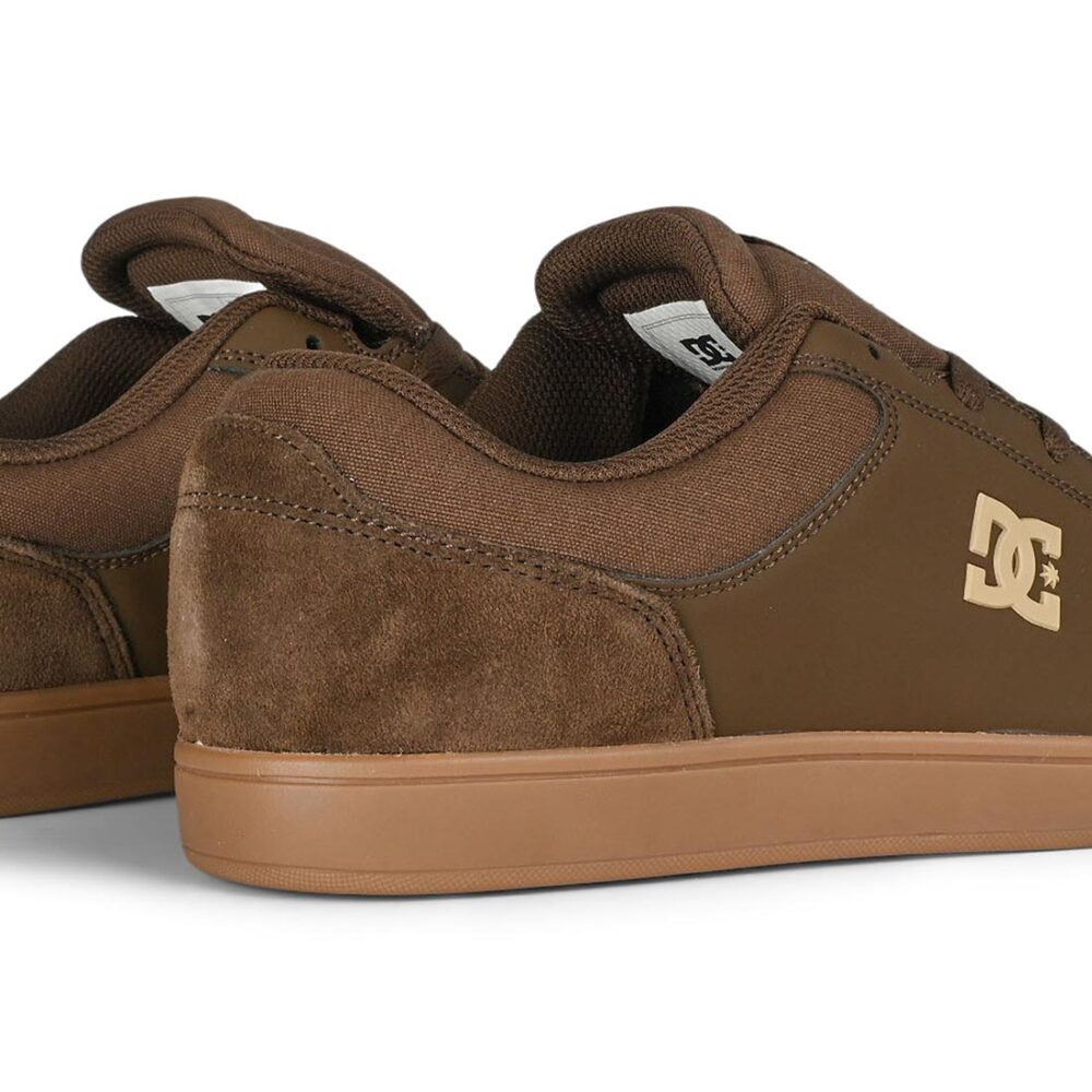 DC Crisis 2 Low Top Skate Shoes - Brown/Gum