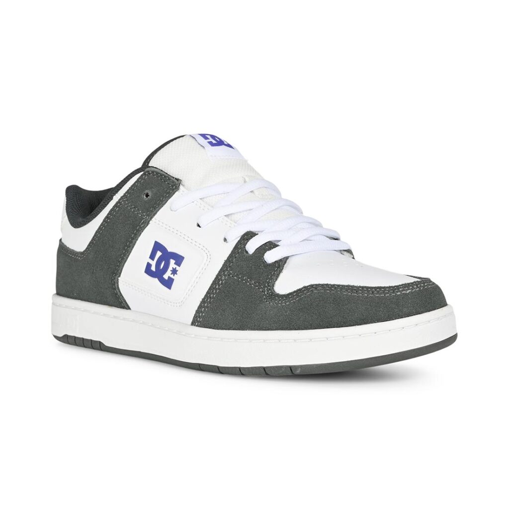 DC Manteca 4 Skate Shoes - Grey/White/Purple